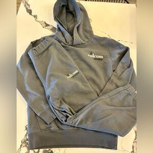 Volcom Gray Hoodie and Sweatpants Set